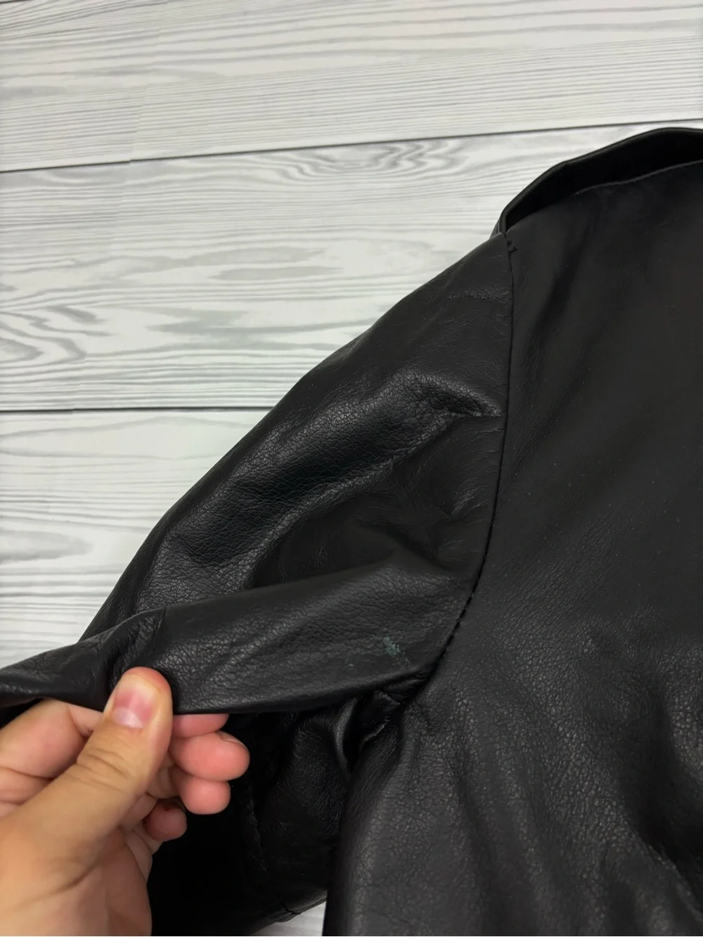 NWT VINTAGE SCHOTT LEATHER MOTORCYCLE JACKET DUR O JAC 48 BELTED USA 80s 90s